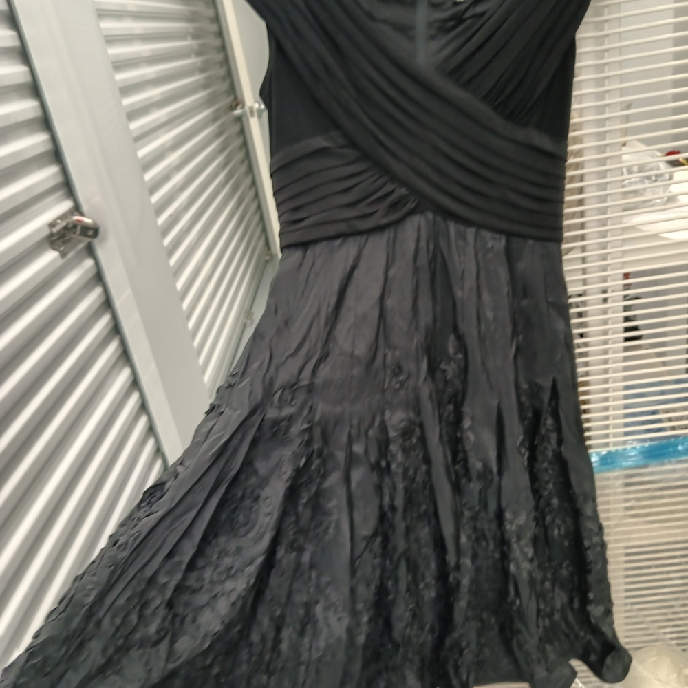 Adrianna Papell Black Asymmetrical Dress